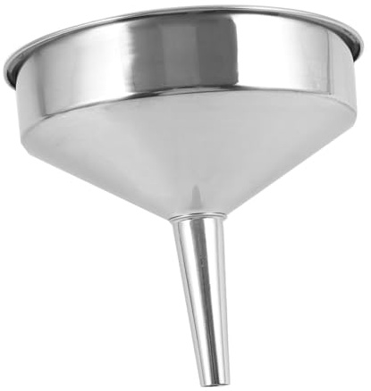 Milisten Entonnoir à Liquide Acier Inoxydable Épaisseur Industrielle Grand Diamètre pour Remplissage Rapide Applications Industrielles et Véhicules