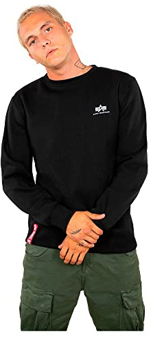 Alpha Industries Basic Sweater Small Logo Sweatshirt für Herren Black