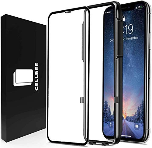 CELLBEE für iPhone XS Max für Panzerglas The Curved 9H Full Cover | 9H Full-Cover-Hartglas · 3D-Rand · Face ID und MagSafe · hüllenfreundlich