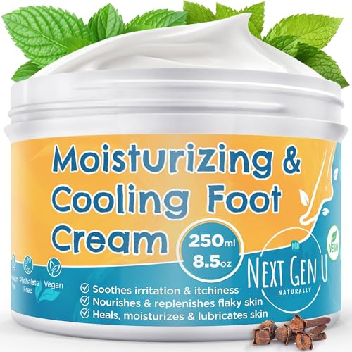 NextGenU - Antifungal Athletes Foot Cream - 250 ml - Natural Cooling Relief for Itchy Feet