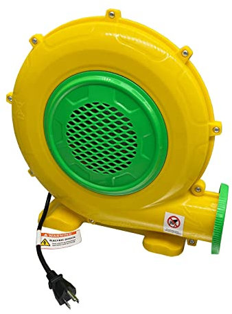 Wygwlg Soplador de Aire Inflable para la casa, Ventilador de Bomba de Aire eléctrico para casa de Rebote, para Saltador Castillo Hinchable (Color : Yellow, Size : 550w)