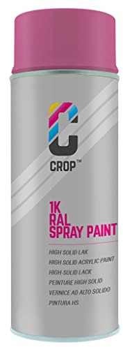 CROP Lackspray RAL 4003 Erikaviolett - Hohe Deckkraft, SCHNELLE TROCKNUNG, 100% inaltérable - Auto, Motorrad & Heimwerken - Hochglanz - 400 ml