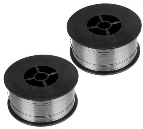 MIG Welder Flux Core Welding Wire 0.03 (0.8mm) E71T-GS 1lb/Spool 2PCS 2LB Gasless Mild Carbon Steel Mig Welding Wire Low Splatter