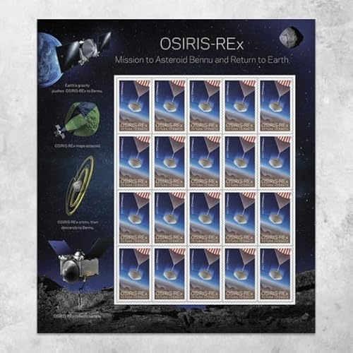 United States Postal Service Osiris-REx Mission to Asteroid Bennu and Return to Earth (Sheets of 20) Forever Postage Stamps 2023 Scott #5820