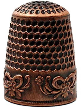 susiodeu Stickringar Fingerskydd Fingerborg Hushållshåll Handhållen Bärbar Metall Säkerhet Handarbete Virkningsverktyg, Ring i rosa guld