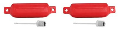 2 Satz Marine Boot Boot Stoßfänger für Ponton Sportboote Fischerboote Rot 11x40cm