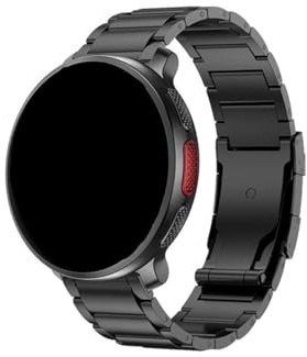 Mefloar 22mm Titan-Metallarmband passend for Polar Vantage V3/POLAR Grit X Pro/POLAR Grit X/POLAR Vantage M2/POLAR Vantage M Uhrenarmband-Zubehör(Black)