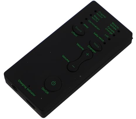 SHINEOFI Dispositif De Déguisement De Voix Mini Modificateur De Portable pour Diffusion Direct Transformation Sonore Claire Et Facile à Installer