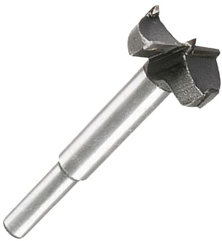 Wood Drill Bit 50mm Forstner Carbide Drill Bit Drill Hinge Cutter Hardwood Round Shank Drill Bit with Sharp Blade and Fast Cutting Speed ​​Suitable for Wood Plastic Plywood Cutting (Silver)