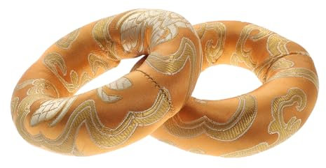 Mikinona 2stücke Klangschalenkissen Buddhismus Stil Pads Für Schalen Instrumentenkissen Aus Baumwollstoff Ablagekissen Für Klangschalen