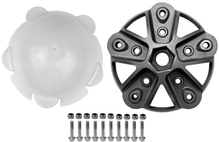 Baoblaze Wind Turbines Wheel Hub Cap Kit for 17mm Shaft Windmill Parts Small Upgrade Part Screws Nuts Kit Windmill Accessories, for 5 Blades