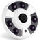REVODATA 5MP HD Fisheye POE IP Camera,Telecamera sicurezza Indoor CCTV Obiettivo 1,7mm 180° 6 Array LED IR Visione notturna P2P H.265 Rilevamento del movimento Telecamera (IF02-P-HS Bianco)