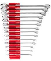 TEKTON Combination Wrench Set with Modular Organizers, 14-Piece (6-19 mm) | WCB95201