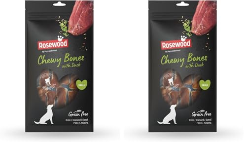 Pets Unlimited Kauknochen Ente klein (Packung mit 2)