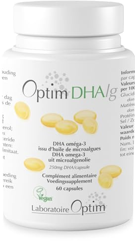 OPTIM DHAlg Oméga 3 DHA Vegan 250 mg, 60 gélules