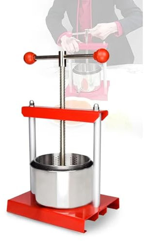 6 L Manuelle Entsafter Presse Maschine Presse Obst Wein Medizin für Käse Gemüse Füllung Separate Wasser,6L