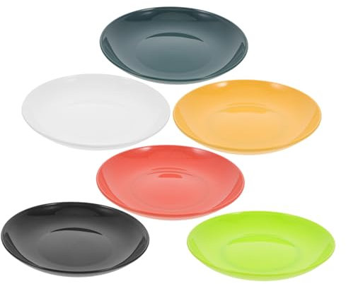GETAJGHSD 6piezas Platos De Reutilizable Unidades Para Almuerzo Picnic Pp Resistente