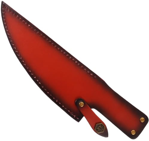 Mikikit Étui À En Cuir 33.00 X 8.00 X 1.30 Cm Protecteur De Lame Réutilisable Pour Cuisine Et Maison Gaine De Pour Rangement Sûr Dans Le Tiroir Camping Et