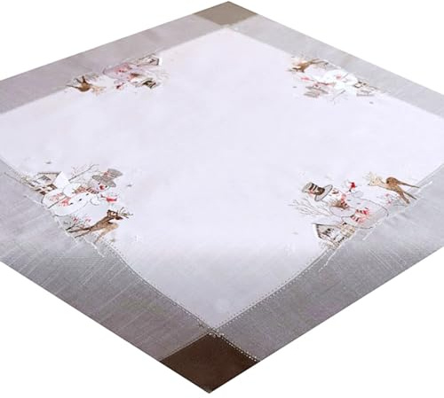 Raebel Serie Schneemann, verschiedene Größen, mehrfarbig, Größe:Mitteldecke 85 x 85 cm