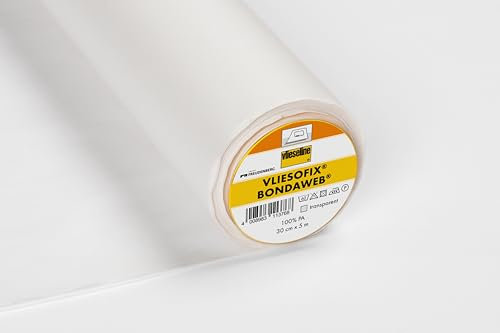 Vlieseline 53562282 Vliesofix T 300 5m x 30cm, 100% PA, Transparent, 30 cm x 5 m, 5 Meter