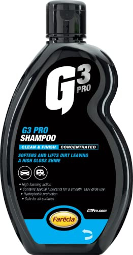 G3 Pro Shampoo 500ml (7252) - High Concentration, High Foam Car Wash Lifts Dirt Safely, Lubricated Formula Prevents Scratches, Leaves Gloss Shine