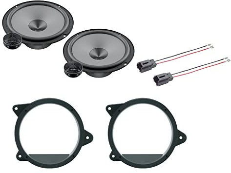 Hertz K165 K 165 KIT ALTOPARLANTI DUE VIE CASSE AUTO 165 mm + supporti casse compatibile con PEUGEOT 207 Anteriore 165 cm