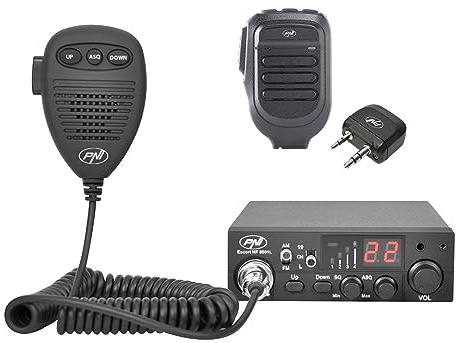 PNI Escort HP 8001L ASQ Station de Radio CB + Microphone et dongle Bluetooth PNI Mike 80