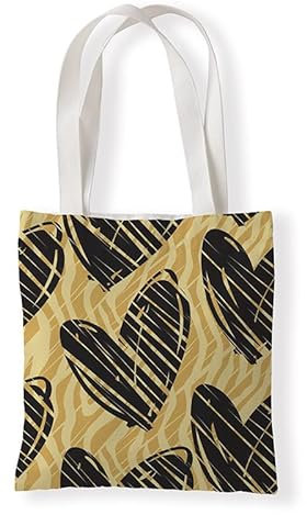 Kinde Jutebeutel Schwarzes Herz Gelb Tote Bag Baumwolle Hanf Stoffbeutel Große Kapazität Stofftasche Faltbar Jutetasche Langlebig Baumwolltasche Bedruckt Stoffbeutel zum Bemalen Waschbar 30x40/3 Pcs