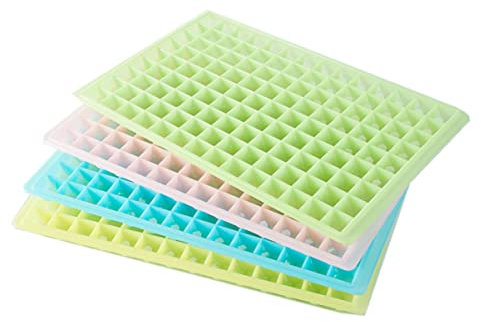OFFSCH Mini-eiswürfelform Mit 96 Diamantformen Aus Lebensmittelechtem Silikon Und Pp-kunststoff