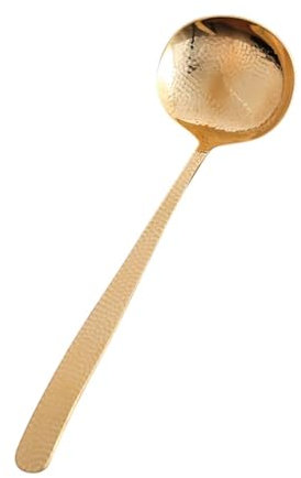 KESOTO Cucchiaio in Rame per Cucinare, Utensili da Portata, Utensili da Cucina Durevoli, Mestolo