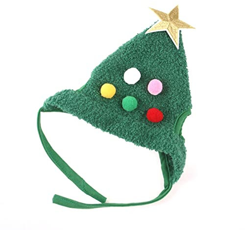 Weihnachtliches Haustierkostüm, Weihnachtsmütze für kleine, mittelgroße Katzen, Hunde, Haustiere, Weihnachtsfeiern