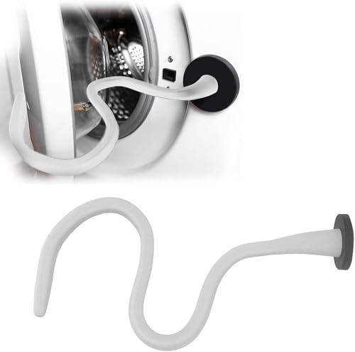 CYTGOUPER Adjustable Front Load Washer Door Prop,Magnetic Washing Machine Door Prop,Universal Silicone Flexible Washer Door Prop for Front Load Washers Stopper Keep Open(White)