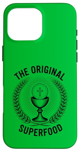 La messe catholique de l'Eucharistie Originale du Superfood Coque pour iPhone 16 Pro Max