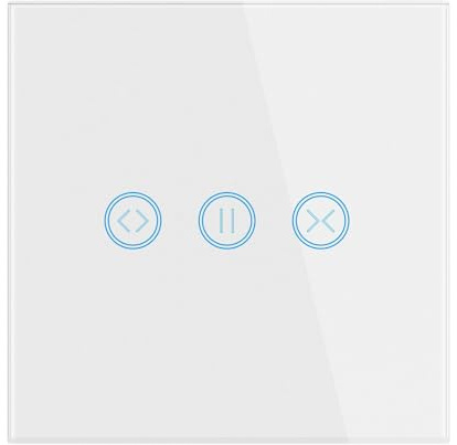 Smart Rolladenschalter zur Steuerung der Rollläden/Jalousien/Markisen | Wlan Rolladenschalter Kompatibel mit Alexa/Google Assistant, Zeitschaltuhr und Sprachsteuerung, Benötigt Nullleiter - Weiß