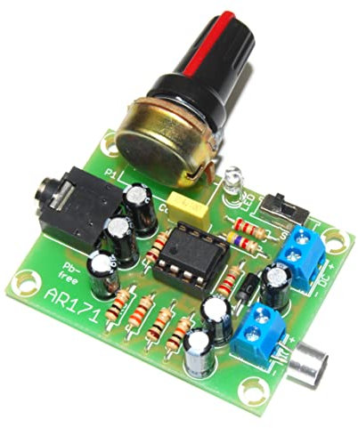 ArliKits AR171 - Dispositivo di ascolto tramite cuffie con microfono elettrico NE5532, potenziometro rotante, amplificatore microfono, kit di saldatura, sussurri/suoni degli animali