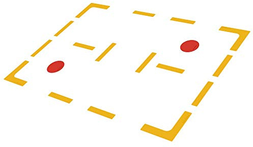 Eco Walker Court Line Markierungsset – zum Selbermachen von Pickleball, Tennis & Badminton Spielfeld – Flache rutschfeste Linien- & Eckmarkierungen für Mini-Plätze, Indoor/Outdoor