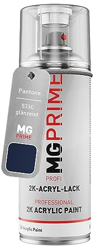 MG PRIME Pantone 533C Blue lucido Bomboletta a spruzzo con acrilico 2K 400 ml ad asciugatura rapida