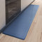 Color G Tappeto Cucina 44 x 200 cm, Rimbalzabile Cuoio Tappeto Cucina Antiscivolo Lavabile, Confortevole Passatoia Cucina Impermeabile per Cucina, Soggiorno, Ufficio (Blu)