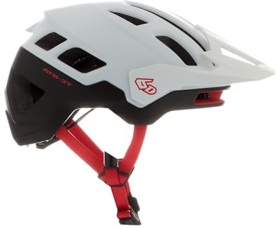 6D HELMETS | ATB-2T Ascent Trail Bike Helmet | Matte White/Red/Black | Medium/Large