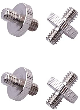 zalati Kamerastativ Skruv 4st 1/4 Gängad adapter för Quick Release Plate Monteringsmaskin Tillbehör