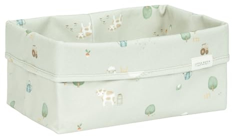 Little Dutch Wickeltischkörbchen Körbchen Korb Utensilo Organizer für den Wickeltisch Baby groß grün - Little Farm