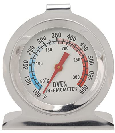 Ofenthermometer, 50–300 °C/100–600 ° Kochthermometer, Einzelskala, Edelstahl-Rückseite, Temperaturmesser, Grillthermometer Für Gas-Elektro-Ofen, Grillkochen