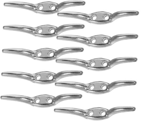 RORPOIR 12pcs Heavy Duty Metal Blind Cord Hooks Window Blind Cord Cleats Safety Rope Cleats for Home Window Curtain Holder Accessories