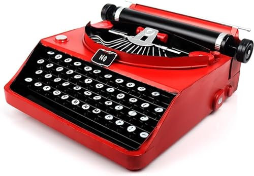 forestalk Retro-schreibmaschinenmodell, Manuelle Schreibmaschine Aus Metall, Vintage-elektrische Schreibmaschine, Heimdekoration, Ornamente, Handgefertigte Requisiten, Modell-Retro-Dekoration