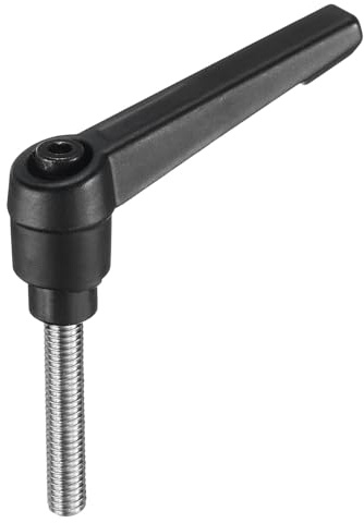 QUARKZMAN Maniglia A Leva Regolabile Con Bloccaggio M6 X 40mm Metrico 304 Acciaio Inossidabile Perno Filettato Maschio Pomelli Manuali Pulsante A Cricchetto Maniglie Rotanti Con Leva
