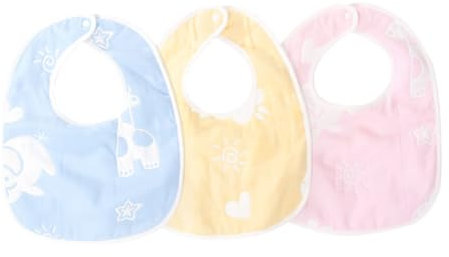 MOBUTOFU 3stücke Baumwoll- Für Unisex Bandana Sabberlätzchen Für Jungen Und Mädchen Saugfähig Und Für Neugeborene Für Babypartys Und Besondere Anlässe