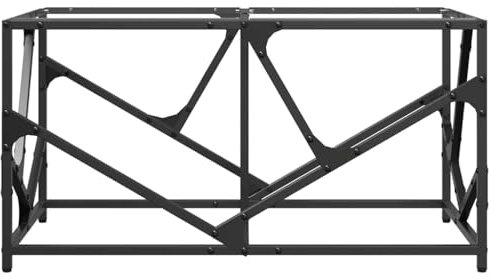 HEFZGDB Couchtisch mit Glasplatte Transparent 78,5x40x41 cm Stahl Center Table for Living Room Wohnzimmertisch Klein Couch Tisch Wohnzimmer Beistelltisch Klein für Wohnzimmer Innenhof Balkon Garten