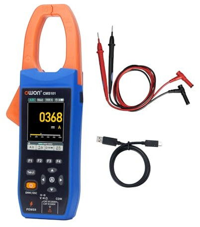 OWON Bluetooth Clamp Meter AC/DC, Oscilloscope, Recorder 3 in 1, 20000 Count True RMS Auto-ranging, Electric Vehicle