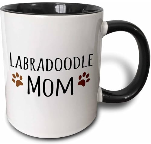 Tazze Di Caffè Particolari Tazza In Ceramica 330Ml, Labradoodle Dog Mom Tazzine Da Caffè Con Manico Per Lavoro Ufficio Tè