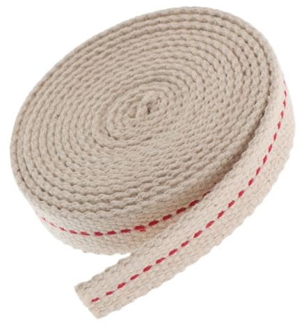 BATHVEVE Mèche Plate Coton pour Lampe à Pétrole Ajustable Accessoire pour Lampes à Huile et Lanternes de Camping Remplacement et Facile
